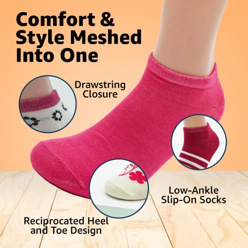 Bright Star Low Cut Ankle Socks For Women 20 Pairs of Athletic Socks