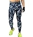 COOLOMG Men's Compression Pants Baselayer Cool Dry Sports Tights Leggings Running for Youth Boy Blue Lightning