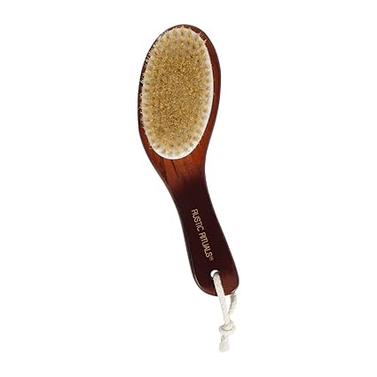 Rustic Rituals Dry Skin Body Brush With Contoured Wooden Handle, Beige, 200 g