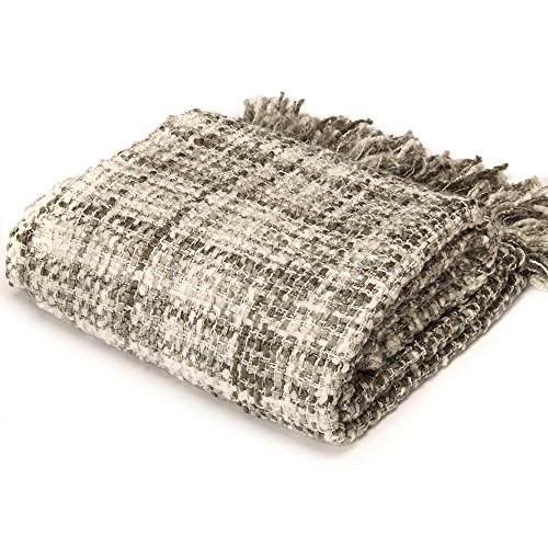 Battilo Rustic Style Acrylic Throw Blanket Measuring 60"x 50" Inc