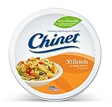 Chinet Classic White 16oz Large Bowls, 30 Count