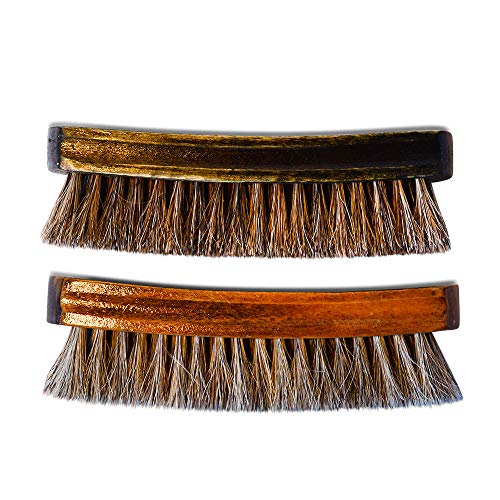 Horsehair Shoe Shine Brush 2pack - Downtown Shoe Supply Co.