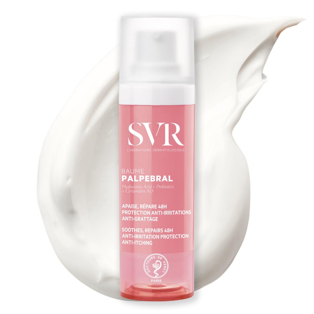 SVR PALPEBRAL Soothing Eczema Face Balm for Sensitive Skin Prone to Irritations, Redness, Itching and Extreme Dryness, Fragrance-Free, 30ml