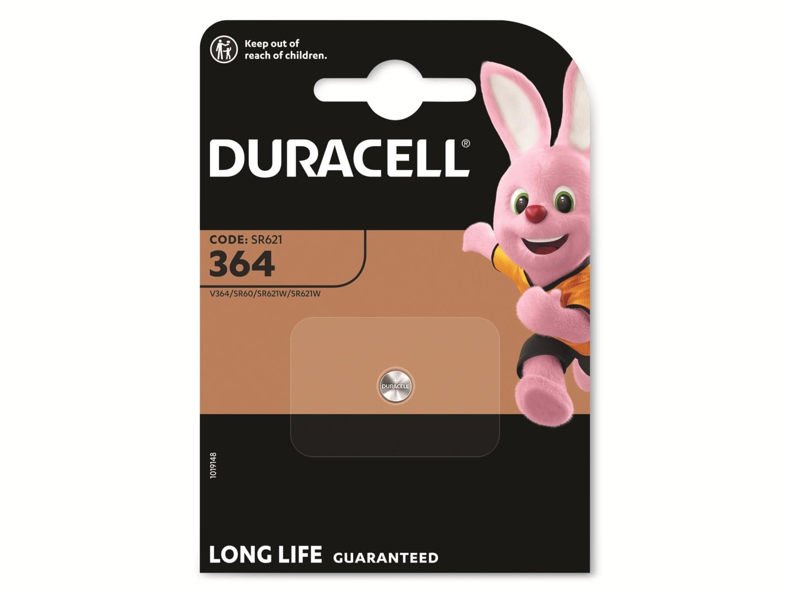 Duracell D364-364 1.5V Watch Battery (12 warranty)