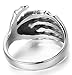 FIBO STEEL Skull Ring Stainless Steel Skull Rings for Men Women Vintage Gothic Ring Biker,Size 11