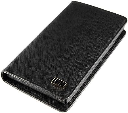 GOLDBLACK "Billion" Mens Luxury Smart Wallet Phone Case (Saffiano Black)
