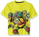Nickelodeon Little Boys' Ninja Turtles T-Shirt, Green 381C, 5/6
