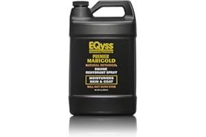 EQyss Premier Marigold Equine Coat Conditioning Spray - Moisturize Horse's Skin & Coat, Add Shine, Detangle, Repel Dirt & Dust, Silicone-free (128 oz)