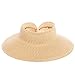 San Diego Hat Company Ultrabraid Sun Visor Hat w/Natural Brim (Natural)