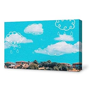 Canvas Wall Art for Living Room,Bedroom Home Artwork Paintings Beautiful Sky Ready to Hang - 12x18 inches