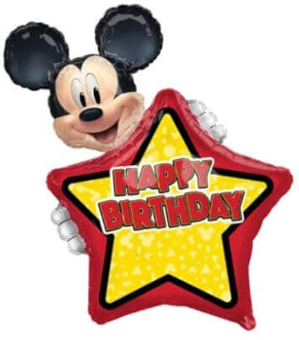 Anagram Mickey's Clubhouse Folienballon-Set – Happy Birthday, Selbstdichtend, Für Helium