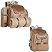 VonShef Premium Picnic Backpack for 4 Person Outdoor Camping Rucksack with Dining Set, Cutlery Set, Removable Insulated Cooler Bag and Large Waterproof Picnic Blanket Khaki Canvas