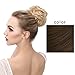 SARLA Synthetic Drawstring Bun Curly Hairpieces Wavy Hair Messy Chignon Bun Updo Hair Bun Extensions Q7(2/30 Ginger Brown)