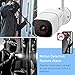 Veroyi Outdoor Security Camera, 1080P WiFi Surveillance Camera with Night Vision, Motion Detection, 2 Way Audio, Remote Monitor Auto Motion (Upgraded Version)