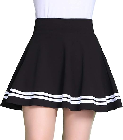 Egirl EBA755 Women Pleated Mini ALine Skirt Amazon.co.uk Clothing