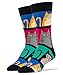 ooohyeah Men's Novelty Crew Socks, Funny Cool Animal Socks for Cat Lover, Mod Meow
