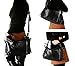 HESHE Shoulder Bag Designer Soft Genuine Leather Handbags for Women Hobo Crossbody Bags Tote Purse Zipper Work Bag （Black）