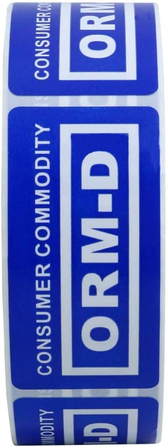 Aleplay Blue 1x2 Inchconsumer Commodity Orm D Stickers Total 500 300 Labels Per Roll 10 Rolls Office School Supplies Color Coding Labels