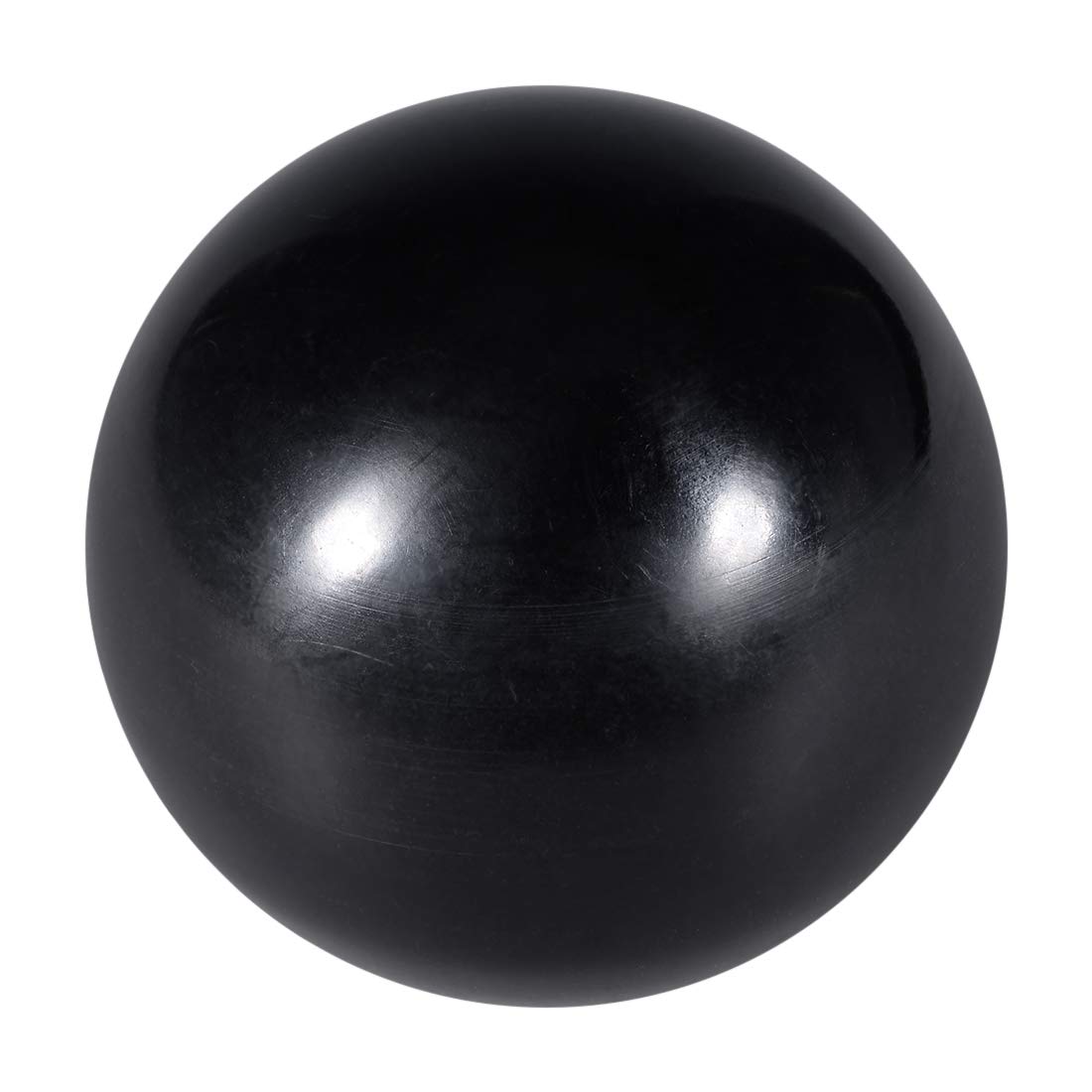 sourcing map 4 Pcs Thermoset Ball Knob M12 Female Thread Machine Handle 40mm Diameter Smooth Rim Black
