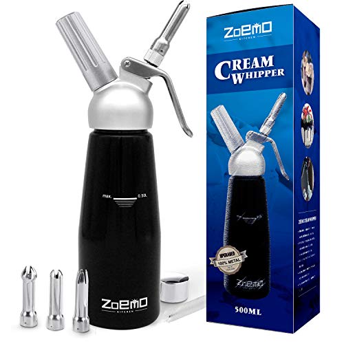 ZOEMO Profesional Whipped Cream Dispenser Ugraded Full Metal Cream