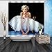 Shower curtains for bathroom Marilyn Monroe 72X72 inches Old Look Home Textile European Style Bathroom Decoration Decor Peculiar Design Hand Drawing Effect Fabric Shower Curtains with 12 Hooks
