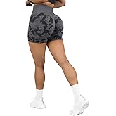 SUUKSESS Women Seamless Booty Shorts Butt Lifting High Waisted Workout Shorts