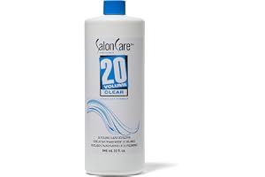 Salon Care 20 Volume Clear Developer, Superior Gray Coverage, Stabilized Formula for Consistent, Predictable Results, 32 Ounce