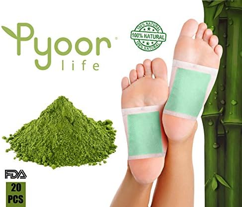 Premium Foot Pads to Remove Impurities | Improved Sleep, | FDA Certified 100% Natural Green Tea | Aromatherapy| Energy Boost | Rapid Pain Relief | Tension Reliever | Health Care | 20 Individual Pads