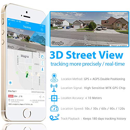 JIMI [Lifetime Service GPS Tracker, GT06E 3G GPS Vehicle Tracker Real Time Car GPS Tracking Precise GPS Locator Positioning&Monitoring for Fleet Management/Taxi/Motorcycle/Logistics+ 27 Smart Alarms - Thumbnail 3