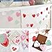 RIVCOIM Heart Doilies: Elegant Paper Crafts for Valentines 4 Inch - 100 Pcs in Red, Pink, White, Blue (25 Each) - Perfect for Creative Decorations