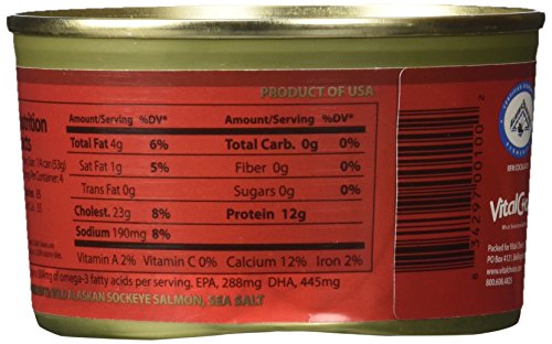 Wild Red Alaskan Sockeye Salmon 7.5 Oz (3 Cans) - Thumbnail 5