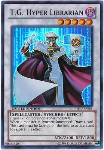 Amazon Com Yu Gi Oh T G Hyper Librarian Redu Ense1 Return Of The Duelist Special Edition Limited Edition Super Rare By Yu Gi Oh Toys Games
