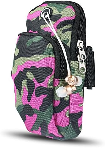 Sundatom Armband Sports Running Bag, Camouflage Universal Smartphone Band Case for iPhone 8 Plus X Samsung S8 S9 Mobile Phone Earphone Keys Arm Bags Pouch