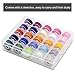 POPKU 50 Pcs Bobbins with Sewing Thread for Brother Singer Babylock Janome Kenmore (Assorted Colors)