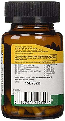 Country Life DHEA 25 mg Capsules - Image 4