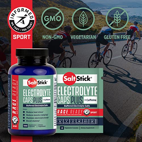 SaltStick Electrolytes with Caffeine Salt Pills and Electrolytes for