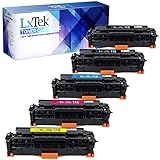 LxTeK Compatible Toner Cartridge Replacement Set For Canon 118 (2 Black|1 Cyan|1 Magenta|1 Yellow) 5 Pack 2662B004AA 2661B001AA 2660B001AA 2659B001AA For Use With Canon MF8580CDW LBP7660CDN MF8350