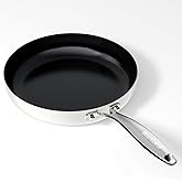stackbear Ceramic Nonstick Frying Pan for Cooking, 10.4 Inch Non Stick Tri-Ply Stainless Steel Pan, Non Toxic Skillet, PTFE & PFOA Free, Compatible with All Stovetops, Dishwasher & Oven Safe