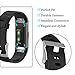 KingAcc Fitbit Charge 2 Bands, Soft Accessory Replacement Band for Fitbit Charge 2, With Metal Buckle Fitness Wristband Strap Women Men (1-Pack, Black, Small)