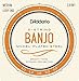 D'Addario Banjo Strings, Nickel-Plated Steel, EJ61NY, Medium Gauge 10-23, 5-String Set, Pack of 1