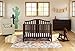 Graco Solano 4-in-1 Convertible Crib With Mattress, Espresso, Converts to Toddler Bed Day Bed or Full Bed, Three Position Adjustable Height Mattress (Premium Mattress Included)