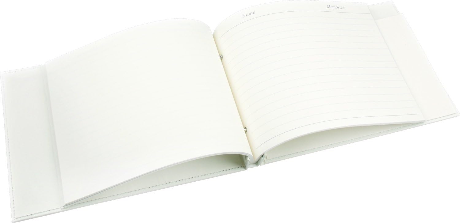 in Loving Memory Condolence Book, 50 Loose Leaf Pages with Silver Gilt Edges & Storage Box - Image 4