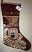 Disney Park Mickey Mouse Tapestry Victorian Christmas Holiday Stocking NEW