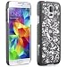 GreatShield [SLIM FIT] Samsung Galaxy S5 Case - TACT Quill Design Pattern Rubber Coating Ultra Slim Fit Hard Cover for Samsung Galaxy S5 - Retail Packaging (Quill - Black)
