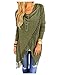 CutyKids Women's Casual Long Sleeve Tassel Hem Crewneck Knitted Cardigans