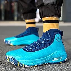 Angugu Mens Basketball Shoes High Top Fashion