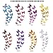 100 PCs Butterfly Wall Decor 3D Butterfly Wall Stickers Decals Decorations for Nursery Classroom Offices Kids Girl Boy Baby Bedroom Bathroom Living Room Magnets and Glue Sticker Set