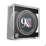 2016-17 New York Rangers 90th Anniversary Game Hockey Puck W/Cube