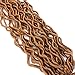 3 Packs Faux Locs Crochet Hair 20 Inch Wavy Curly Goddess Locs Crochet Hair Braiding Hair with Curly Ends Pre Looped Goddess Faux Locs crochet hair for Black Women Soft Locs Hair Extension(27#)