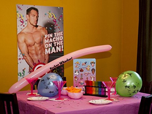 Bachelorette Party Game - Pin the Macho on the Man - Thumbnail 3